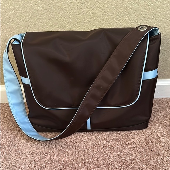 Medela Pump in Style, Blue and Brown Baby Bag, Messenger Style - Picture 1 of 6